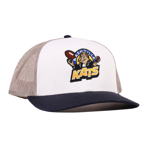 Kool Kat logo - Embroidered Cap (Navy/White)